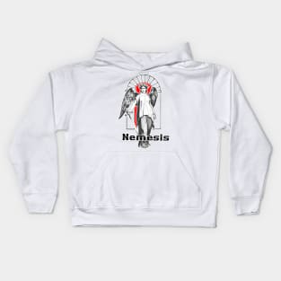 Nemesis the goddess of revenge and eternal hatreds Kids Hoodie